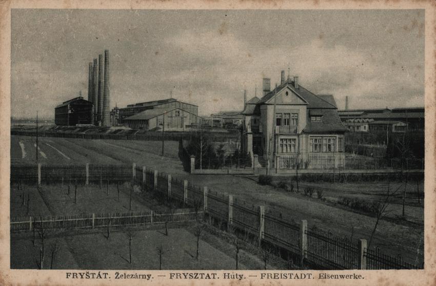 Pohlednice Fryštátská ocelárna a železárna ve Fryštátě, Slezsko